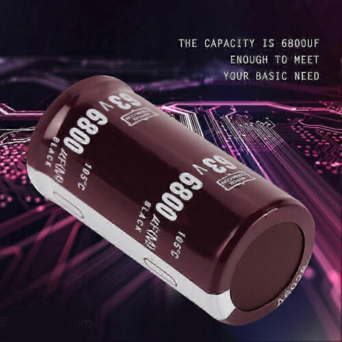 2pcs 63V 6800uF Electrolytic Capacitor 25  50mm 105