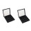 2 Pcs 12 Grid Empty Eyeshadow Palette with Mirror DIY Travel Makeup Storage Box 1
