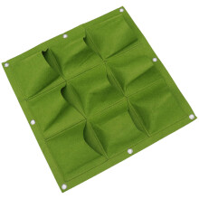 Set Of 5 Grow Bag Vertical Wall Mounted Bags Hanging Planter Outdoor