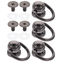 4 Count Hardware Purse Bag Buckle Round Carabiner For Wallet