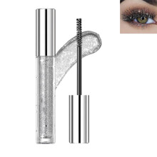 Glitter Mascara Waterproof Smudge Proof Silver Sparkle for Eyelashes Festival Party Makeup