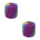 2 Rolls Lace Thread Cotton Pastel Gradient Yarn Rainbow For Crafts 8