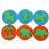 6St Eva Kinderstempels Dieren Handverf Speelgoed Set 4