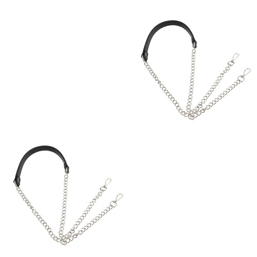 2Pcs Mini Silver Chain for Bag Practical Chain for Wallet Clutch Purse 2