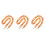 3Pcs Reliable Light Brown Purse Chain Strap for DIY Bag Extensions 5