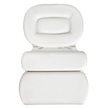 White PU Document Organizer, WaterResistant Storage Pouch, Compact Protective Case 21 x 14.8 cm