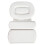 White PU Document Organizer, WaterResistant Storage Pouch, Compact Protective Case 21 x 14.8 cm 1
