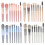 Professional Makeup Brushes Set, Flat Head & Angled Head Foundation Tools, Precision Application Makeup Brushes for Powder, Eyebrow, Blush, 6