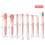 Professional Makeup Brushes Set, Flat Head & Angled Head Foundation Tools, Precision Application Makeup Brushes for Powder, Eyebrow, Blush, 8