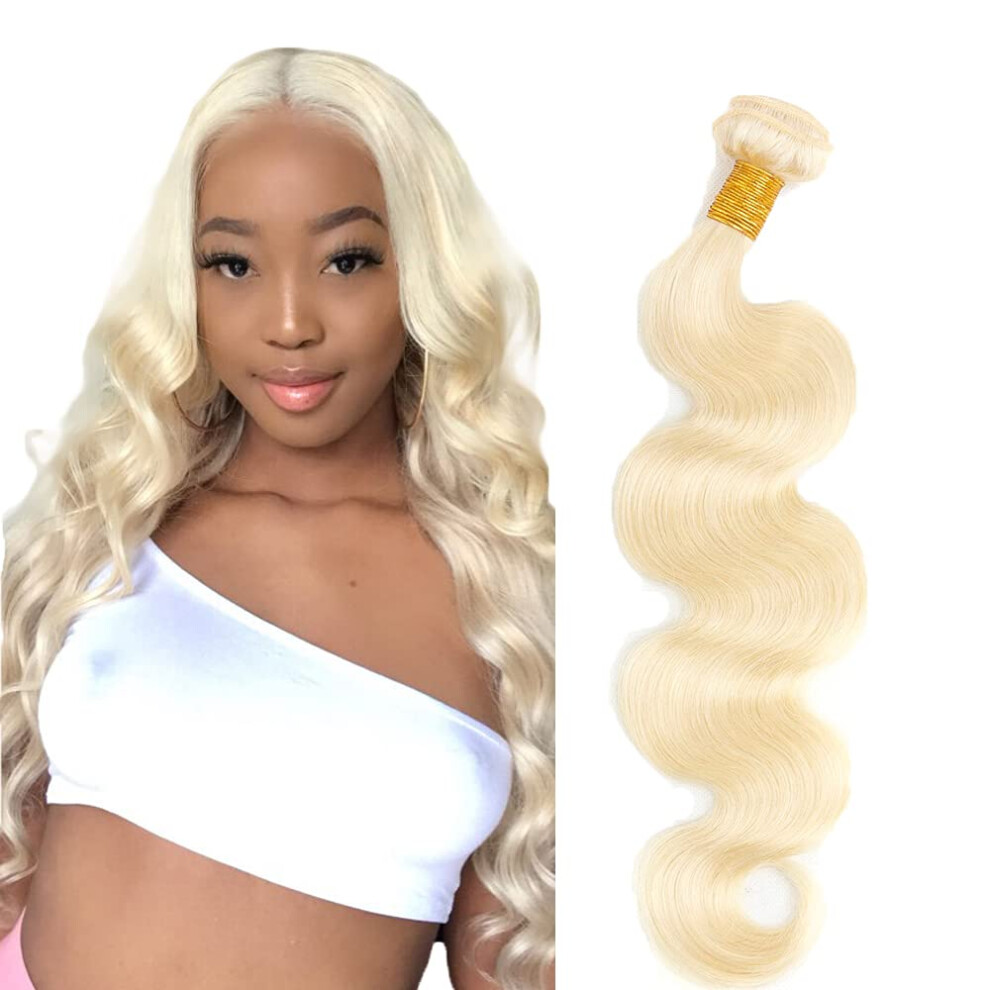 Unisex 613 Human Hair Bundles 24 Inch Honey Blonde Body Wave 8A Brazilian Virgin Hair Extensions