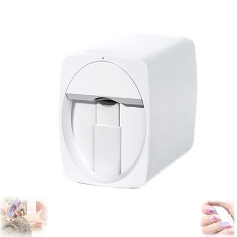 White Nail Art Printer With Smart App Control, Fast Resolution Printing For Home And Salon,