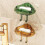(Amber) Clouds Shape Wall Mounted Soaps Rack Transparent Soaps Suction Rack For Bathroom 2