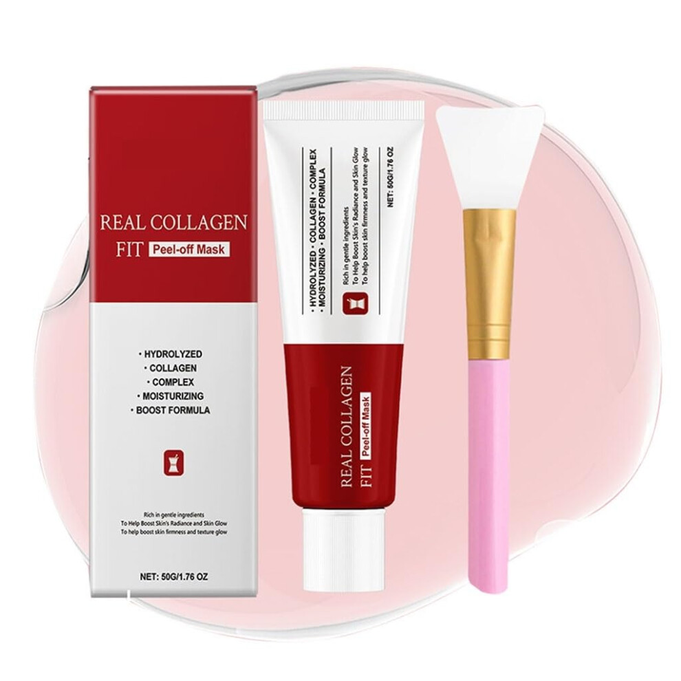 Collagen Peel Off Mask for Pore Tightening and Skin Elasticity, Firming Facial Care 2pcs