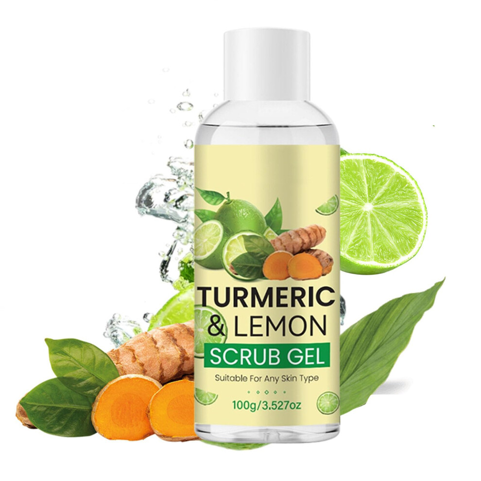 Turmeric Vitamin C Face Scrub Deep Pore Cleansing Brightening Exfoliating for All Skin Types 100g
