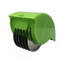 (2pcs, Green) Stainless Steel Parsleys Chopper Easy Cleaning Veggie Rolling Cutter for Home Kitchen