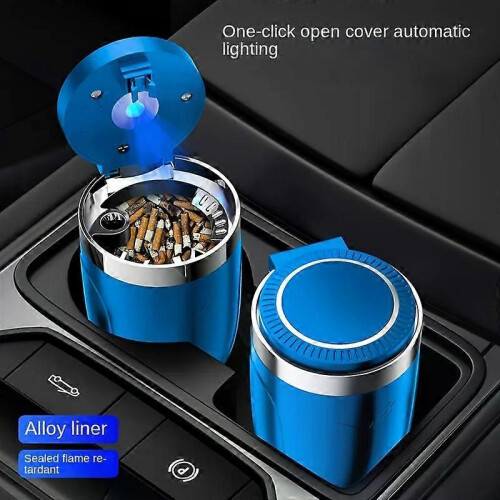 (Blue) Car Ashtray Metal Lining, Car Ashtray 1