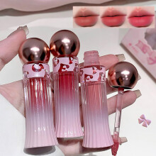 Deep Pink Waterproof Matte Liquid Lipstick Set, Velvet Long Lasting NonStick Lip Gloss, 3 Pcs