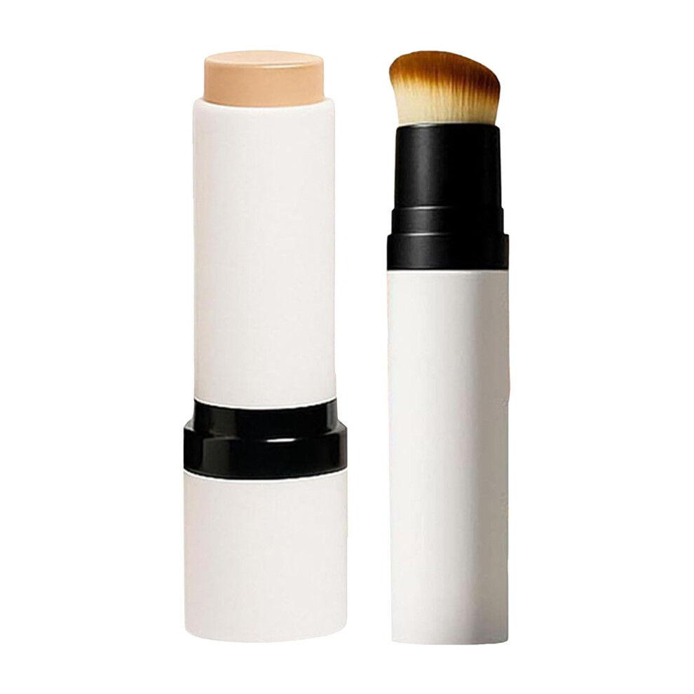 Concealer Stick 2 in 1 Dual Head Contour and Highlight with Brush Full Coverage Seamless Blend (02)