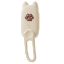 (Rice White) 3 in 1 Pet Spray Shedding Comb Multifunctional Low Noise Pet Hair Removal Tool for Puppy Cat