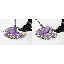 (Multicolor) T-Replacement 360 Rotating Easy Microfiber Spinning Floor Mop