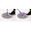 (Multicolor) T-Replacement 360 Rotating Easy Microfiber Spinning Floor Mop 1