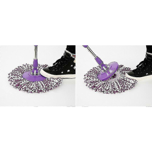(Multicolor) T-Replacement 360 Rotating Easy Microfiber Spinning Floor Mop