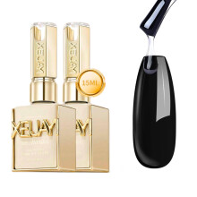Gel Coat Set 215ml Rubber and Glass Shine UV LED Soak Off, Mirror Gloss Finish, Quick Cure