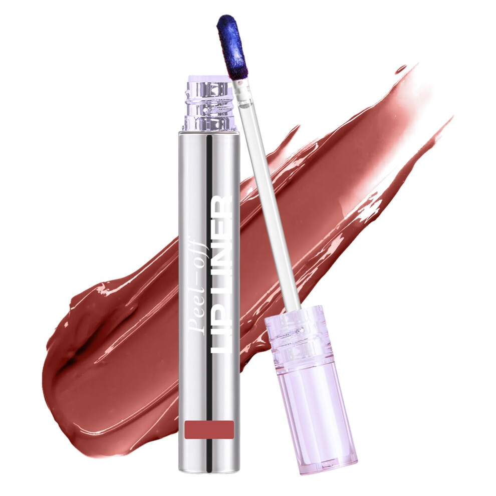 Peel Off Lip Stain Waterproof Longlasting Matte Finish Smudge Proof Lip Liner 3.5ml for Women