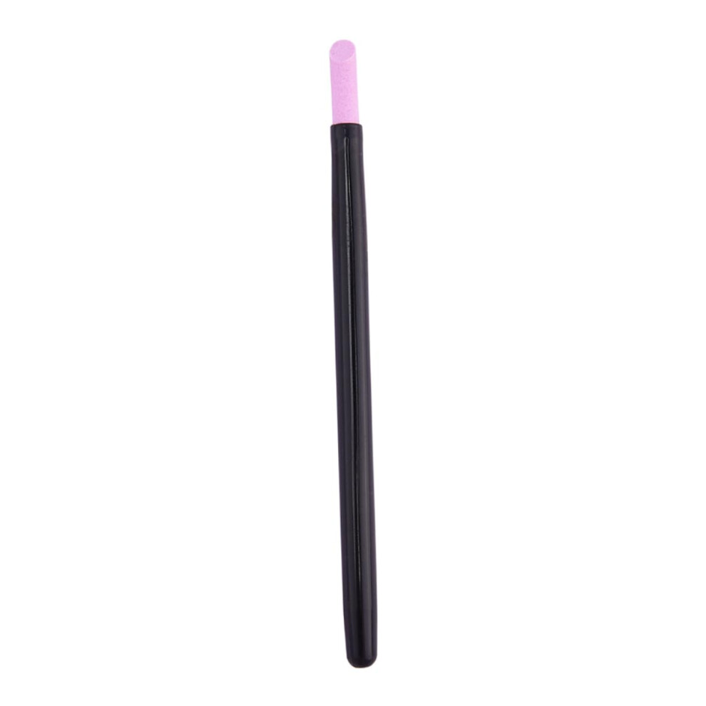 Black Professional Quartz Nail Grinding Pen Set 10Pcs For Safe Cuticle Removal And Salon Nail Care