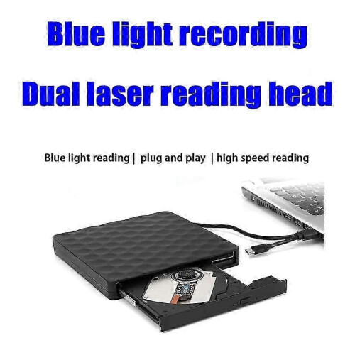 USB3.0 External Mobile Blu-Ray Recorder TYPE-C DVD Burner Portable Blu-Ray Drive Support 3D 25G 50G 1