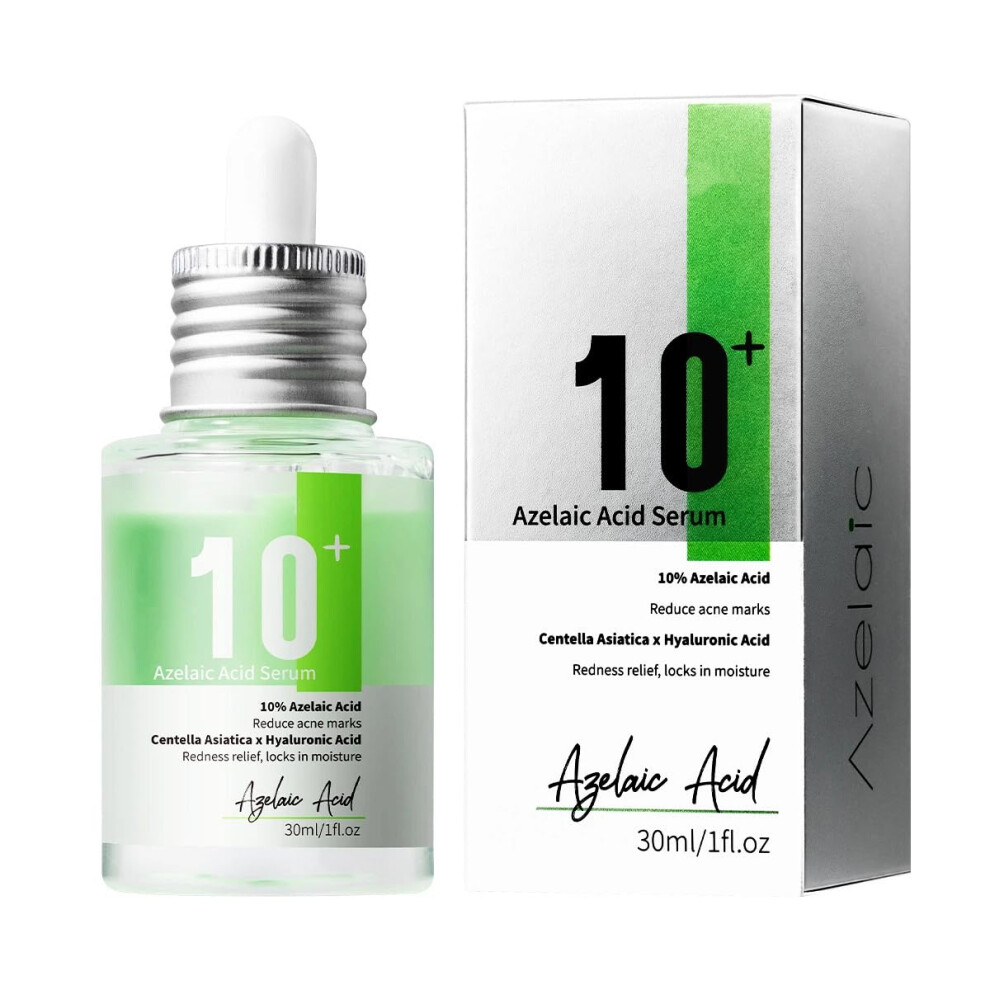 Azelaic Acid Serum 10% for Redness Relief and Rosacea Treatment with Hyaluronic Acid