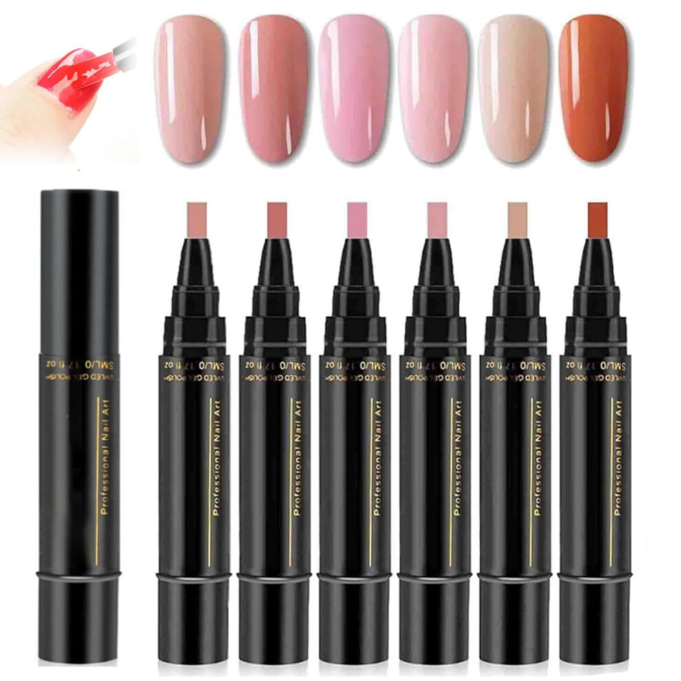 Nail Art Pens Set with 36 Colors Gel Nail Polish Pen, Fast Drying Formula and Precision Brush Tip