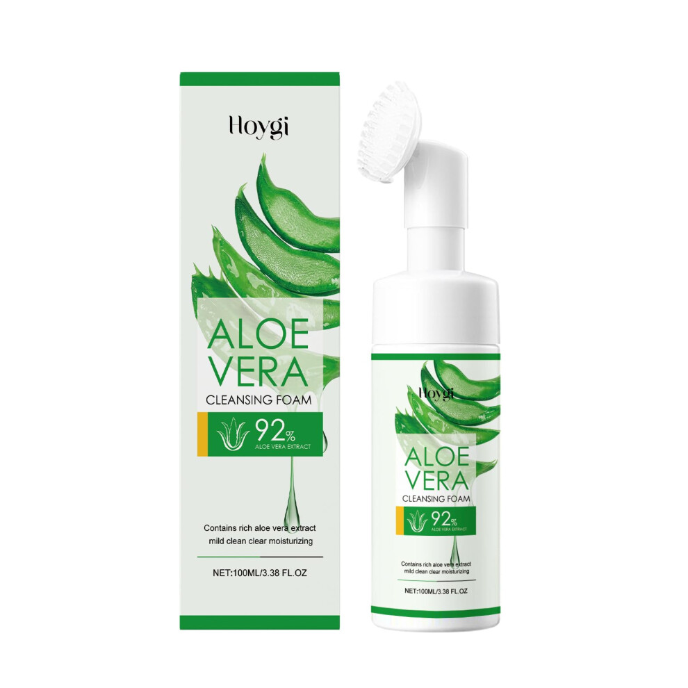 Aloe Vera Foaming Face Wash with Sodium Hyaluronate, Hydrating Deep Pore Cleanser, 3.38 fl oz