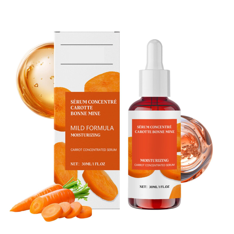 Light Carrot Face Serum With Organic Carrot Seed, Deep Hydration And Antiaging For Sensitive Skin 30Ml