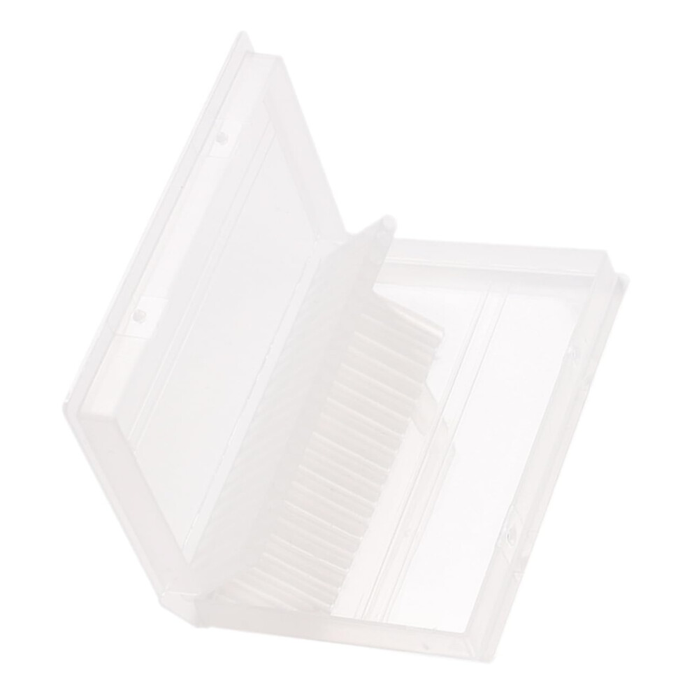 Nail Drill Bit Holder with Protective Dustproof Lid, 20 Hole Compact Storage Organizer Box