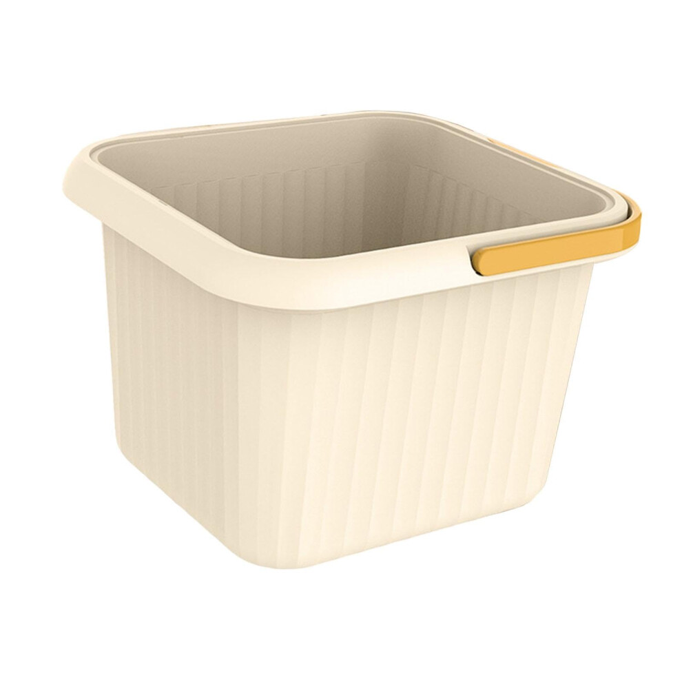 Square Foot Soak Basin for Home, Durable PP Foot Spa Tub, Deep Soaking Comfort, Sturdy Build