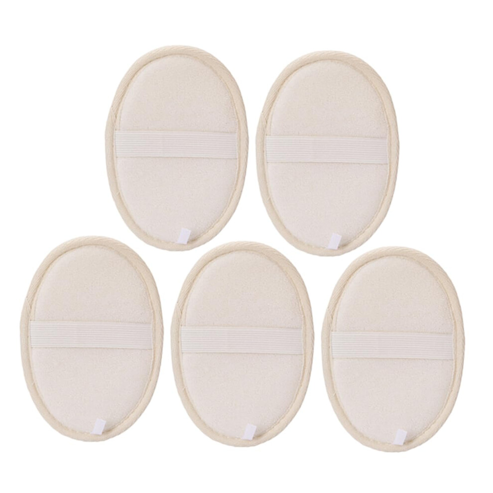 Bath Loofah and Shower Scrubber Set, Gentle Exfoliating Sponge Pads with QuickDrying Hanging Loop
