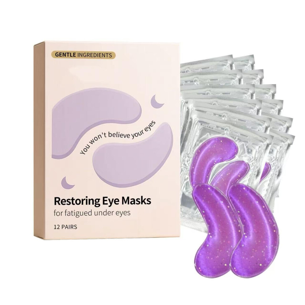 Dark Under Eye Patches For Puffiness And Circles, Deep Hydration Eye Mask For Fine Lines, 12 Pairs