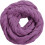 (Twist Grape Purple) Womens Thick Ribbed Knit Winter Infinity Circle Loop Scarf Premium 1