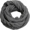 (Twist Charcoal) Womens Thick Ribbed Knit Winter Infinity Circle Loop Scarf Premium 1