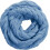 (Twist Niagara Blue)Womens Thick Ribbed Knit Winter Infinity Circle Loop Scarf Premium 1