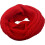 (Crochet Red) Womens Thick Ribbed Knit Winter Infinity Circle Loop Scarf Premium 1