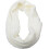 (Crochet White) Womens Thick Ribbed Knit Winter Infinity Circle Loop Scarf Premium 5