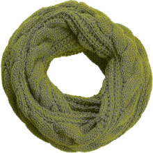 (Twist Greenery Olive Green) Womens Thick Ribbed Knit Winter Infinity Circle Loop Scarf Premium