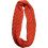 (Twist Orange) Womens Thick Ribbed Knit Winter Infinity Circle Loop Scarf Premium 2