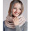 (Twist Light Pink) Womens Thick Ribbed Knit Winter Infinity Circle Loop Scarf Premium 3