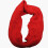 (Crochet Red) Womens Thick Ribbed Knit Winter Infinity Circle Loop Scarf Premium 3
