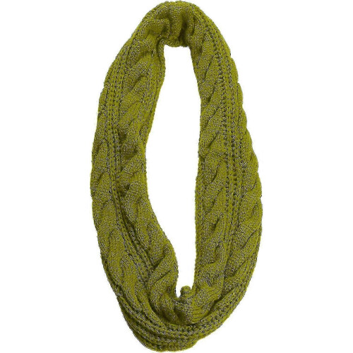 (Twist Greenery Olive Green) Womens Thick Ribbed Knit Winter Infinity Circle Loop Scarf Premium 1