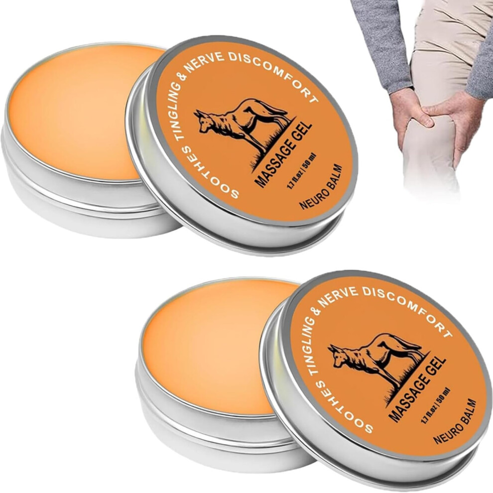 Cream Pain Relief 2Pcs Fastacting Natural Muscle And Joint Balm With Cooling Sensation