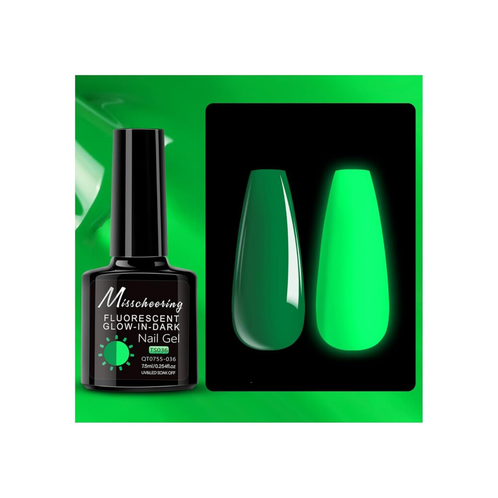 Dark Glow In The Gel Nail Polish Halloween Neon Luminous Uv Led Soak Off Longlasting Ts036